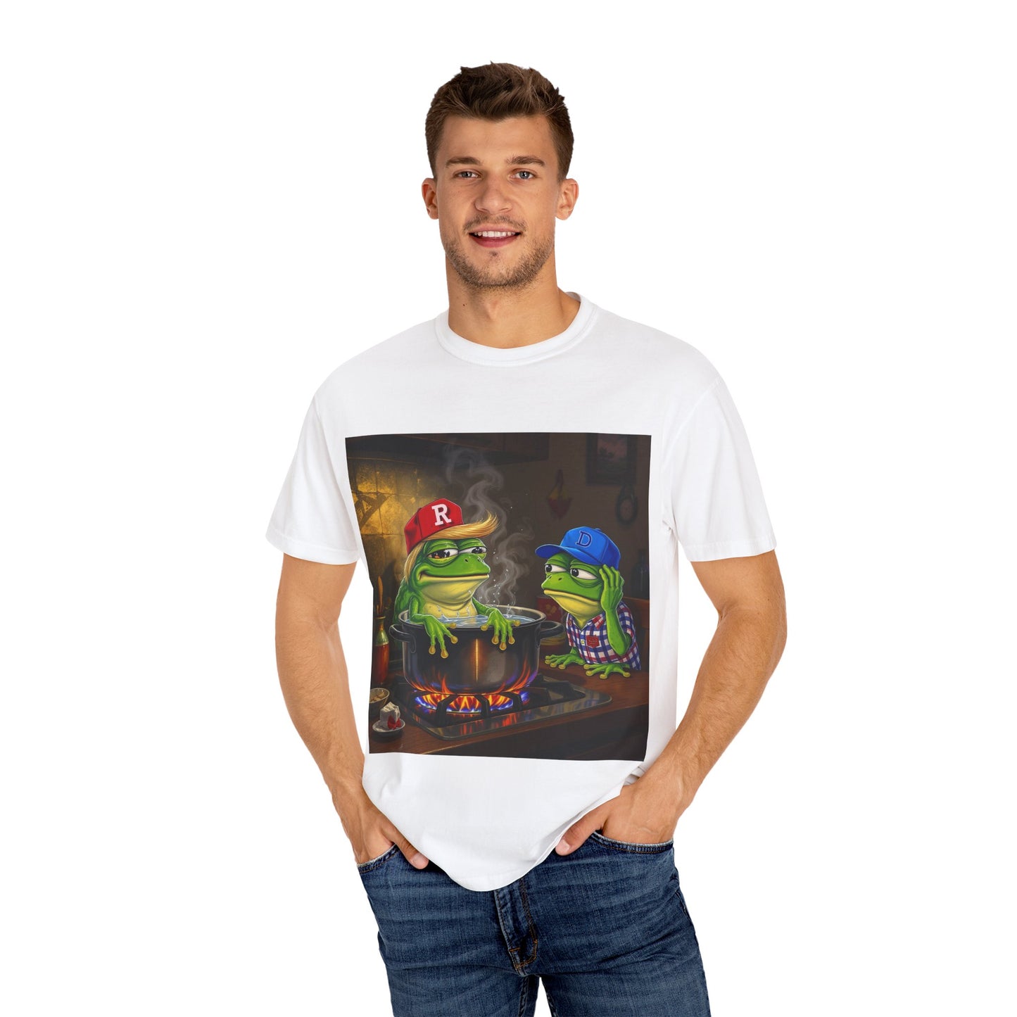Frog Friends Unisex T-Shirt - Relaxed Vibe, Perfect for Casual Outings, Gift for Frog Lovers, Summer Fun, Unique Graphic Tee